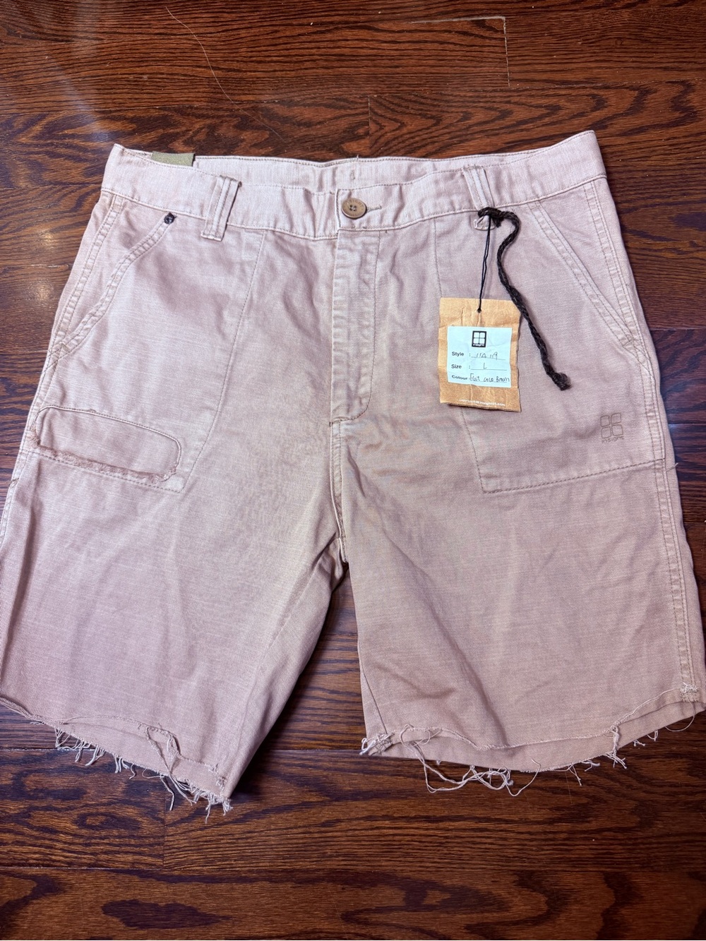 Vintage New Insight Men's Cargo Shorts - Light Flat colo Brown L